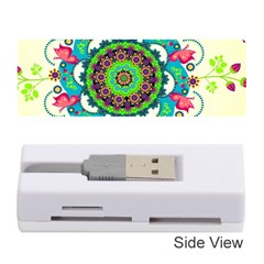 Mandala Flowers, Abstract, Butterflies, Floral, Pattern Memory Card Reader (stick) by kyorashop23