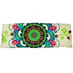 Mandala Flowers, Abstract, Butterflies, Floral, Pattern Body Pillow Case (Dakimakura) Body Pillow Case