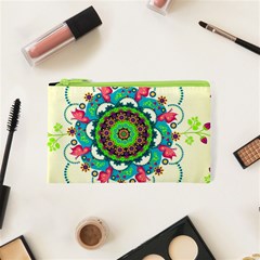 Mandala Flowers, Abstract, Butterflies, Floral, Pattern Cosmetic Bag (xs) by kyorashop23