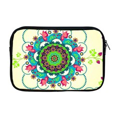 Mandala Flowers, Abstract, Butterflies, Floral, Pattern Apple Macbook Pro 17  Zipper Case by kyorashop23