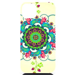 Mandala Flowers, Abstract, Butterflies, Floral, Pattern Iphone 14 Plus Black Uv Print Case by kyorashop23