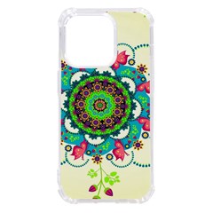 Mandala Flowers, Abstract, Butterflies, Floral, Pattern Iphone 14 Pro Tpu Uv Print Case by kyorashop23