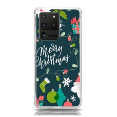 Merry Christmas, Happy New Year, Christmas Seamless Texture Samsung Galaxy S20 Ultra 6 9 Inch Tpu Uv Case by kyorashop23