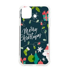 Merry Christmas, Happy New Year, Christmas Seamless Texture Iphone 11 Tpu Uv Print Case by kyorashop23