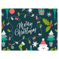 Merry Christmas, Happy New Year, Christmas Seamless Texture Two Sides Premium Plush Fleece Blanket (baby Size) by kyorashop23