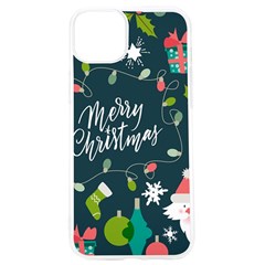 Merry Christmas, Happy New Year, Christmas Seamless Texture Iphone 15 Pro Tpu Uv Print Case by kyorashop23