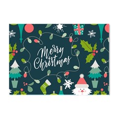 Merry Christmas, Happy New Year, Christmas Seamless Texture Crystal Sticker (a4) by kyorashop23