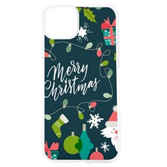 Merry Christmas, Happy New Year, Christmas Seamless Texture Iphone 15 Tpu Uv Print Case by kyorashop23