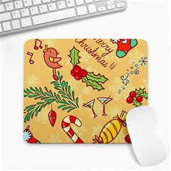 Merry Christmas, New Year Backgrounds, Happy New Year Large Mousepad by kyorashop23