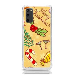 Merry Christmas, New Year Backgrounds, Happy New Year Samsung Galaxy S20 6 2 Inch Tpu Uv Case by kyorashop23