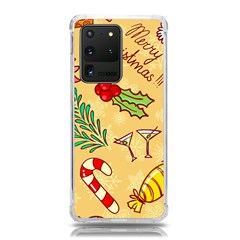 Merry Christmas, New Year Backgrounds, Happy New Year Samsung Galaxy S20 Ultra 6 9 Inch Tpu Uv Case by kyorashop23