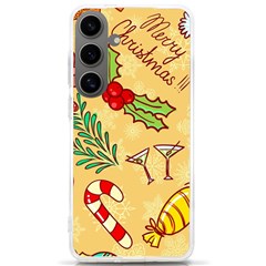 Merry Christmas, New Year Backgrounds, Happy New Year Samsung Galaxy S24 Ultra 6 9 Inch Tpu Uv Case by kyorashop23