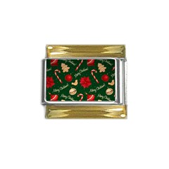 Merry Christmas Gold Trim Italian Charm (9mm)