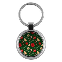 Merry Christmas Key Chain (Round)