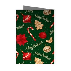 Merry Christmas Mini Greeting Cards (pkg Of 8)