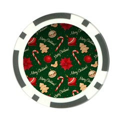 Merry Christmas Poker Chip Card Guard