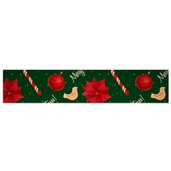 Merry Christmas Small Premium Plush Fleece Scarf