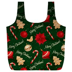 Merry Christmas Full Print Recycle Bag (xxl) by kyorashop23