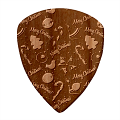 Merry Christmas Wood Guitar Pick (set Of 10) by kyorashop23