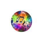 Music Texture, Grunge Music Background Golf Ball Marker Front