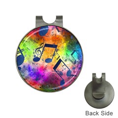 Music Texture, Grunge Music Background Hat Clips With Golf Markers by kyorashop23