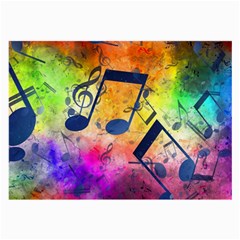 Music Texture, Grunge Music Background Large Glasses Cloth