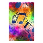 Music Texture, Grunge Music Background Shower Curtain 48  x 72  (Small)  Curtain(48  X 72 )