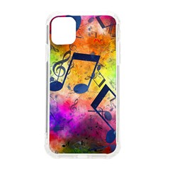 Music Texture, Grunge Music Background iPhone 11 TPU UV Print Case