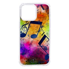 Music Texture, Grunge Music Background Iphone 14 Pro Max Tpu Uv Print Case