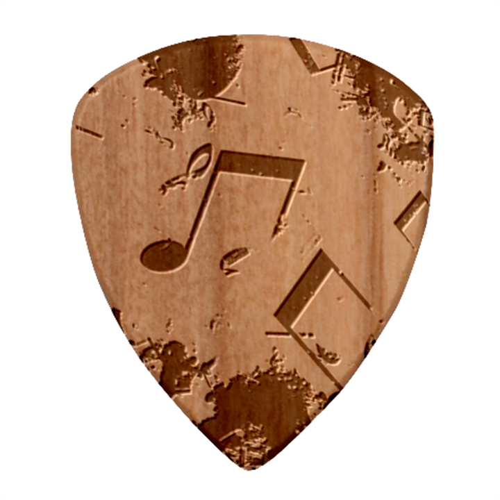 Music Texture, Grunge Music Background Wood Guitar Pick (Set of 10)