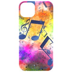 Music Texture, Grunge Music Background Iphone 15 Pro Black Uv Print Pc Hardshell Case by kyorashop23