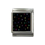 Numbers, Math, Keyboard Italian Charm (13mm) Front