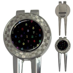 Numbers, Math, Keyboard 3-in-1 Golf Divots by kyorashop23