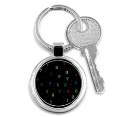 Numbers, Math, Keyboard Key Chain (round) by kyorashop23