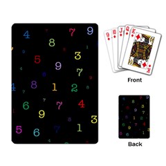 Numbers, Math, Keyboard Playing Cards Single Design (rectangle)