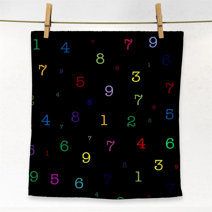 Numbers, Math, Keyboard Face Towel