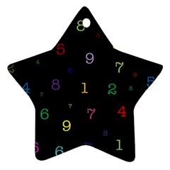 Numbers, Math, Keyboard Star Ornament (two Sides)