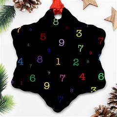 Numbers, Math, Keyboard Snowflake Ornament (two Sides)