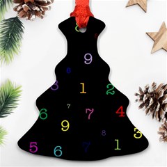 Numbers, Math, Keyboard Christmas Tree Ornament (two Sides) by kyorashop23