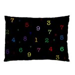 Numbers, Math, Keyboard Pillow Case (Two Sides) Back