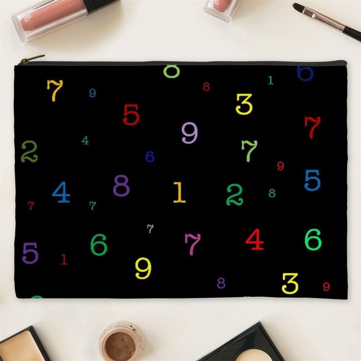 Numbers, Math, Keyboard Cosmetic Bag (XXXL)