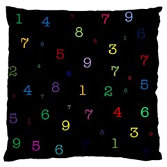 Numbers, Math, Keyboard Standard Premium Plush Fleece Cushion Case (one Side) by kyorashop23