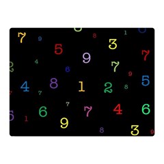 Numbers, Math, Keyboard Two Sides Premium Plush Fleece Blanket (mini) by kyorashop23