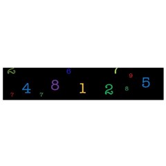 Numbers, Math, Keyboard Small Premium Plush Fleece Scarf