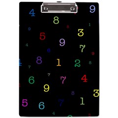 Numbers, Math, Keyboard A4 Acrylic Clipboard by kyorashop23