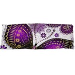 Purple Butterflies, Abstract, Floral, Flowers Body Pillow Case Dakimakura (Two Sides) Back