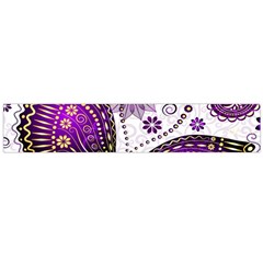 Purple Butterflies, Abstract, Floral, Flowers Large Premium Plush Fleece Scarf 