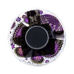 Purple Butterflies, Abstract, Floral, Flowers On-the-go Memory Card Reader by kyorashop23