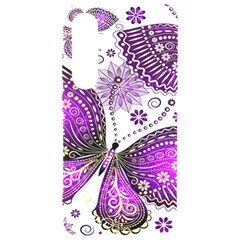 Purple Butterflies, Abstract, Floral, Flowers Samsung Galaxy S24 6 2 Inch Black Tpu Uv Case