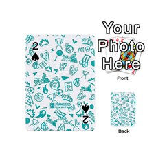 Real Madrid, Background, Pattern, Sport Playing Cards 54 Designs (mini) by kyorashop23